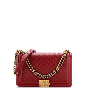 Chanel New Medium Boy Flap Bag Quilted Calfskin